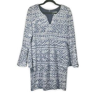 Signature by‎ Robbie Bee Vintage Sheath Dress Size Small Bell Sleeves Tribal